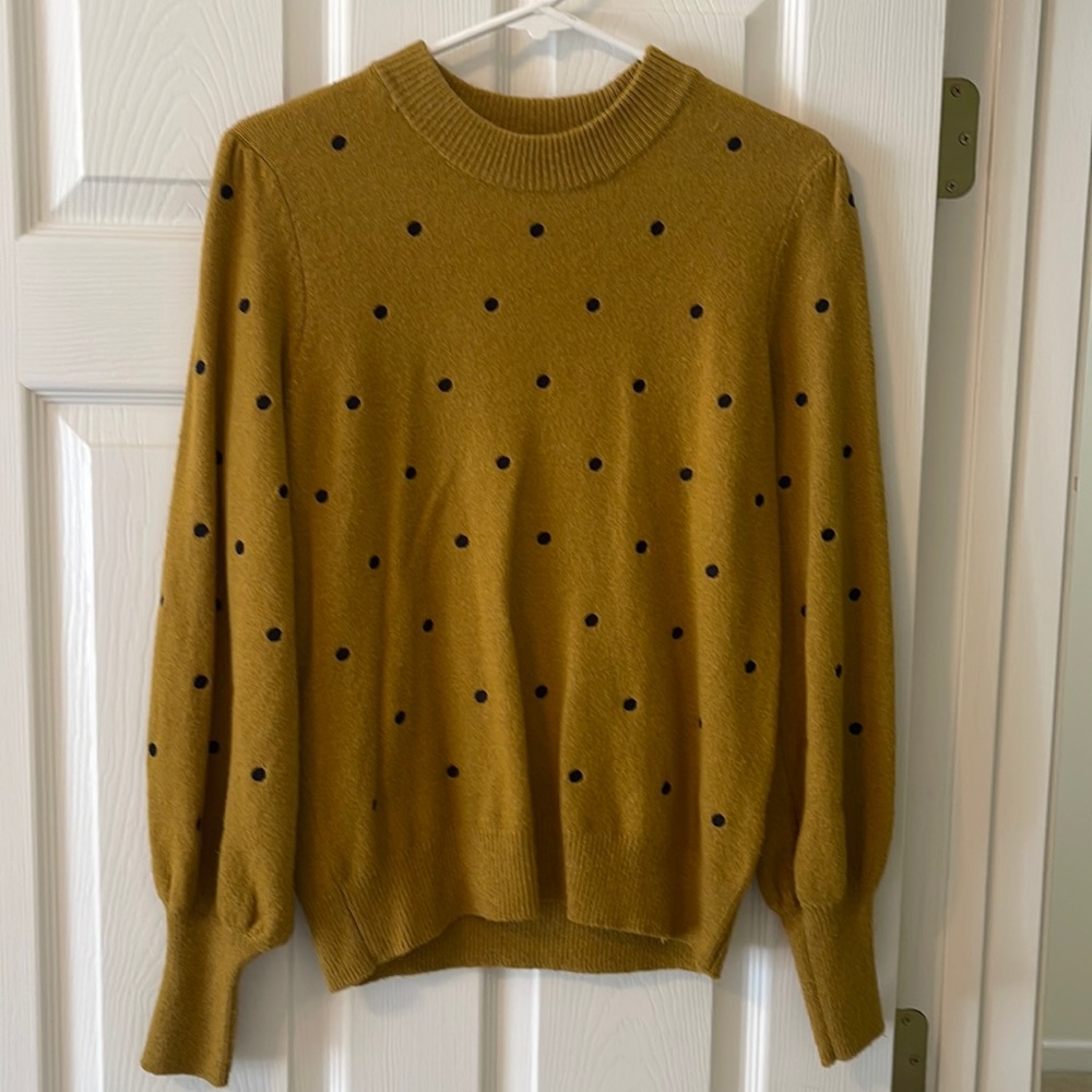 Who What Wear polka dot sweater